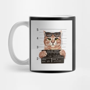 Funny cat got arreseted Mug